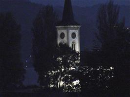 The parish church of St Martin in Jona-Rapperswil, seen from our room balcony at Jona-Rapperswil Youth Hostel